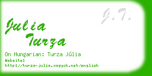 julia turza business card